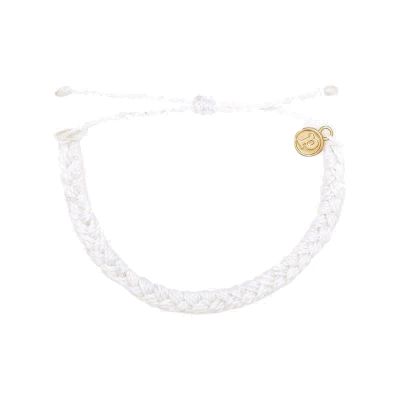 Pura Vida Braided Classic Styles White Bracelet