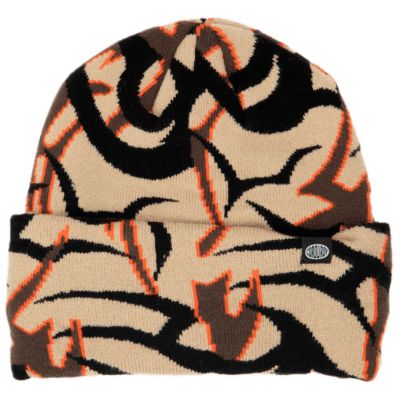 Corduroy Tribal Camo Beanie - Khaki