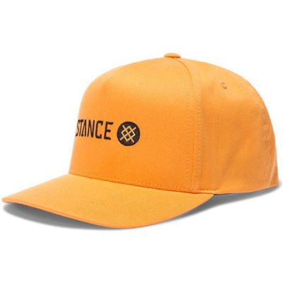 Stance Icon Snapback Hat - Tangerine