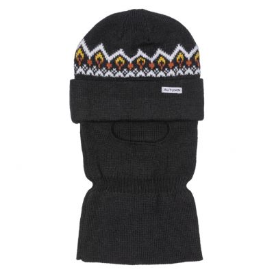 Autumn Mask Beanie -  Black