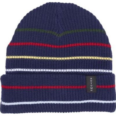 Autumn Select Multi Stripe Beanie -  Navy