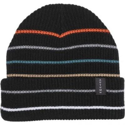 Autumn Select multi stripe Beanie - Black