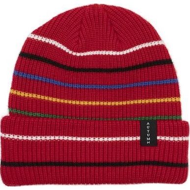 Autumn Select multi stripe Beanie - Red