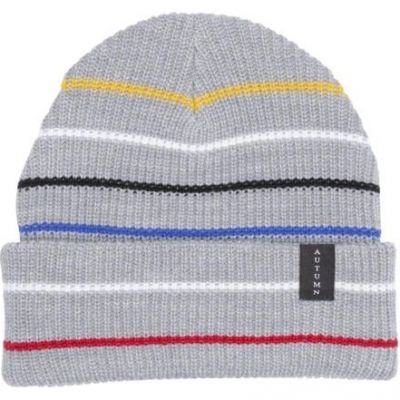 Autumn Select Multi Stripe Beanie - Grey