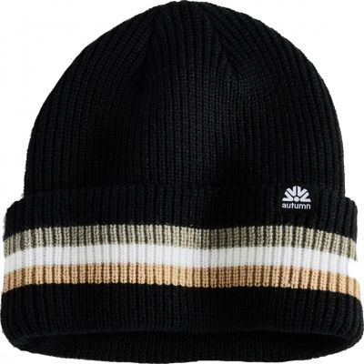 Autumn Simple Cuff Beanie - Black