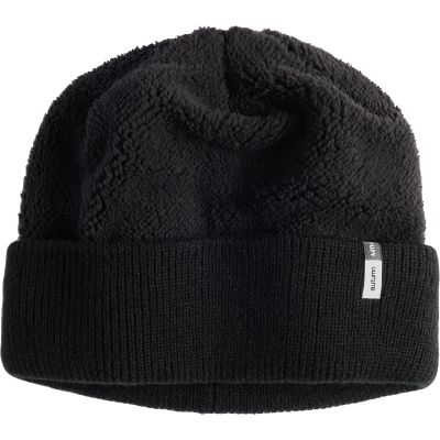 Autumn Reverse Fleece Beanie - Black