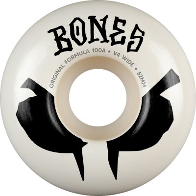 Bones Wheels OG V4 Wides White 100A/52mm