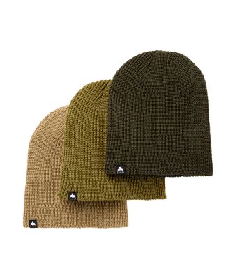 Burton Youth Recycled DND Beanie [3 Pack] - Forest Night/Kelp/Martini Olive