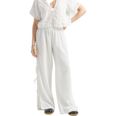 Brixton Wms Seaside Eyelet Wide Leg Pant