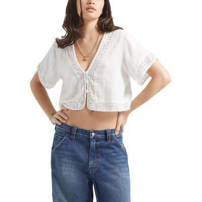 Brixton Wms Seaside Eyelet Top