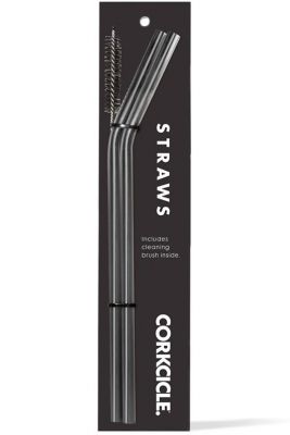 Corkcicle Straws [2 pack] - Gunmetal