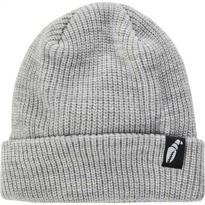 Crab Grab Claw Label Beanie - Heather Grey