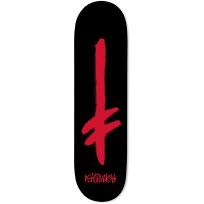 Deathwish Gang Spray Black/Red Deck - 8.0"