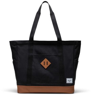 Herschel Heritage Tote Bag - Black/Saddle Brown