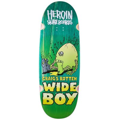 Heroin Skateboard Craig's Rotten Wide Boy Deck - 10.75"