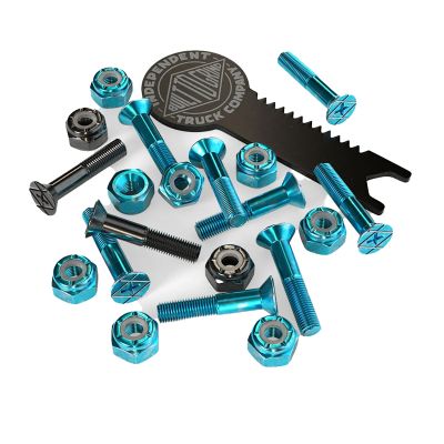 Independent Hardware W/Tool Blue/Black - 1"