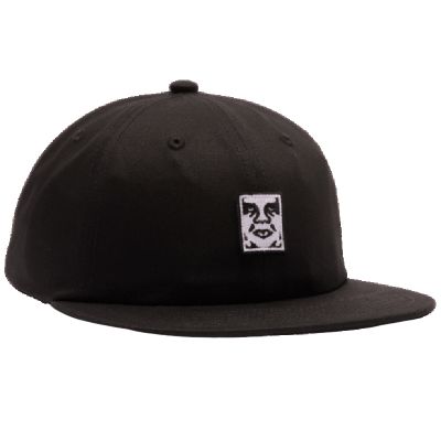 Obey Icon Patch Panel Strapback Cap - Black