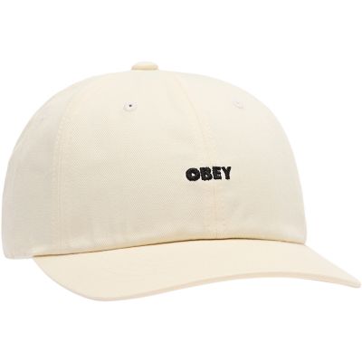 Obey Bold Curve 6 Panel Strapback - Unbleached