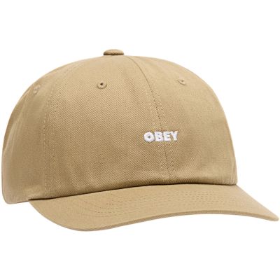 Obey Bold Curve 6 Panel Strapback - Khaki