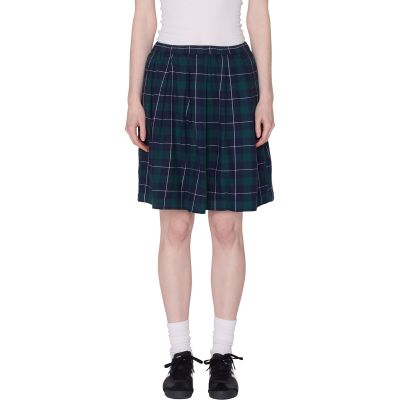 Obey Wms Shelly Plaid Pleated Skirt