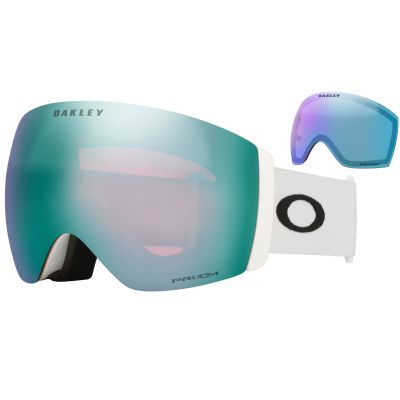 Oakley Flight Deck™ Pro L - White [Prizm™ Snow Sapphire Iridium + Prizm™ Snow Iced Iridium]