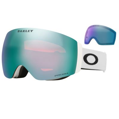 Oakley Flight Deck™ Pro M - White [Prizm™ Snow Sapphire Iridium + Prizm™ Snow Iced Iridium]