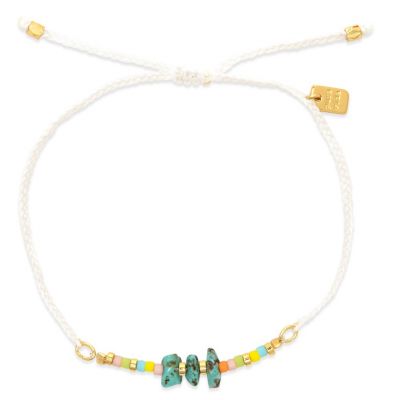 Pura Vida Dainty Solana Seed Bracelet - White