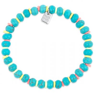 Pura Vida Toska Stretch Bracelet - Turquoise