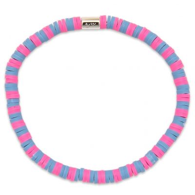Pura Vida Seascape Stretch Bracelet - Bubble Gum