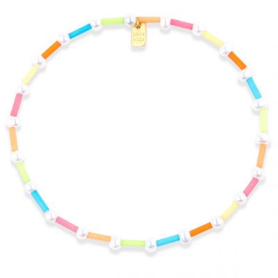 Pura Vida Wildflower Tube Stretch Anklet - Gold