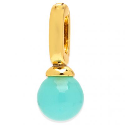 Pura Vida Harper Chalcedono Bead Charm - Gold