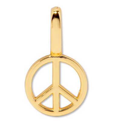 Pura Vida Harper Peace Sign Charm - Gold