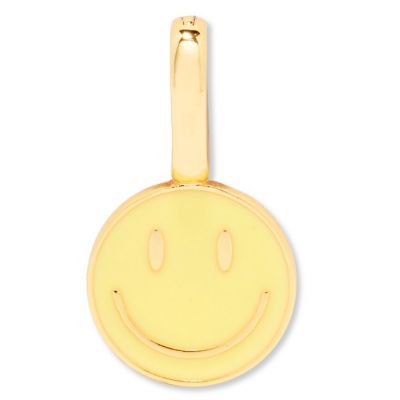 Pura Vida Harper Happy Face Charm - Gold