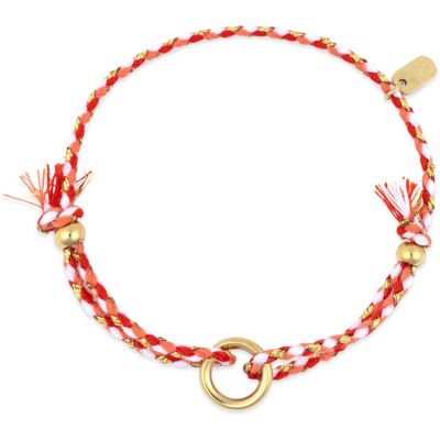 Pura Vida Friendship Ring Bracelet - Red