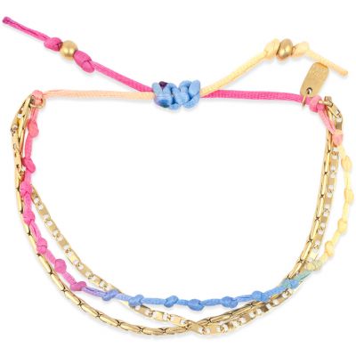 Pura Vida Ombre Knot Layered Bracelet - Rainbow