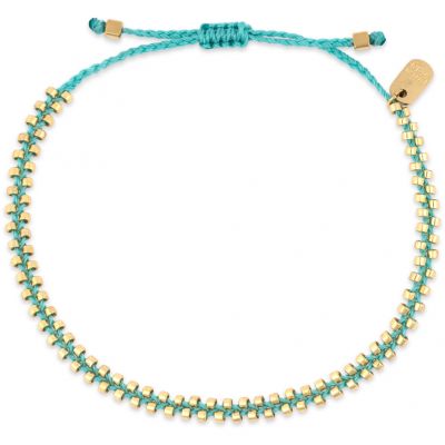 Pura Vida Goldie Woven Seed Bead Bracelet - Blue