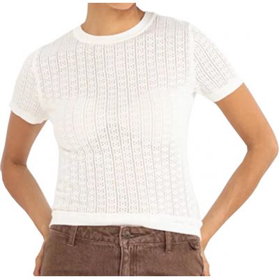 Rhythm Wms Ojai Pointelle Knit Top