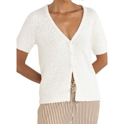 Rhythm Wms Adele Short Sleeve Knit Cardigan