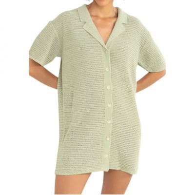 Rhythm Wms Abby Knit Shirt Dress