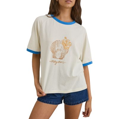 Rhythm Sunrise Seashell Ringer Tee