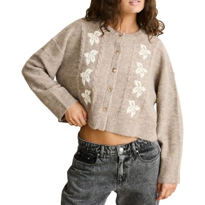 Rhythm Blanca Floral Crop Cardigan