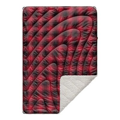 Rumpl Sherpa Puffy Printed Junior Blanket - OmbrePlaid