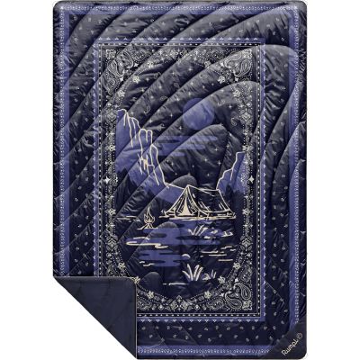 Rumpl Original Puffy 1 Person Blanket - Midnight Bandana