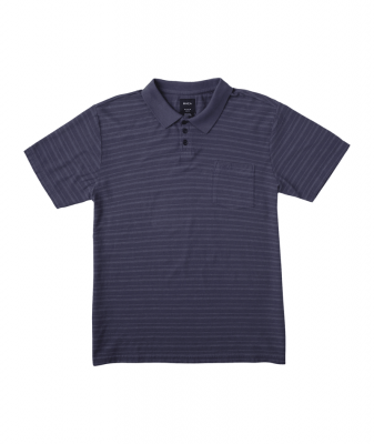 RVCA  PTC Texture Stripe Short Sleeve Polo Shirt