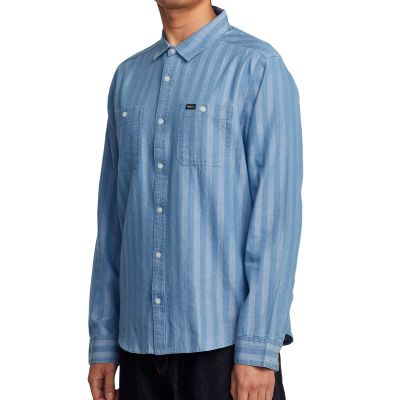 RVCA Walker Stripe L/S Shirt 