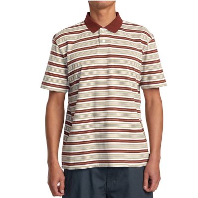 RVCA Uptown Stripe Short Sleeve Polo