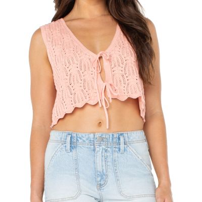 Roxy Beach Bound Crochet Vest