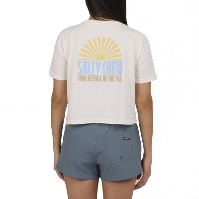 Salty Crew Wms In the Rays Crop T-Shirt