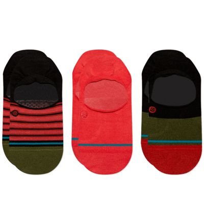 Stance Wms Red Fade 3 Pack Socks