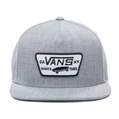 Vans Full Patch Snapback Hat O/S -  Heather Grey 
